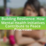 Building Resilience: How Mental Health Initiatives Contribute to Peace Processes