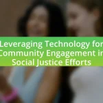 Leveraging Technology for Community Engagement in Social Justice Efforts