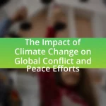 The Impact of Climate Change on Global Conflict and Peace Efforts