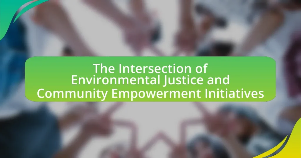The Intersection of Environmental Justice and Community Empowerment Initiatives