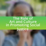 The Role of Art and Culture in Promoting Social Justice
