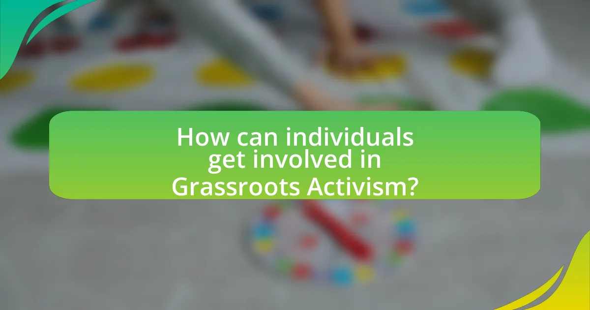 How can individuals get involved in Grassroots Activism?