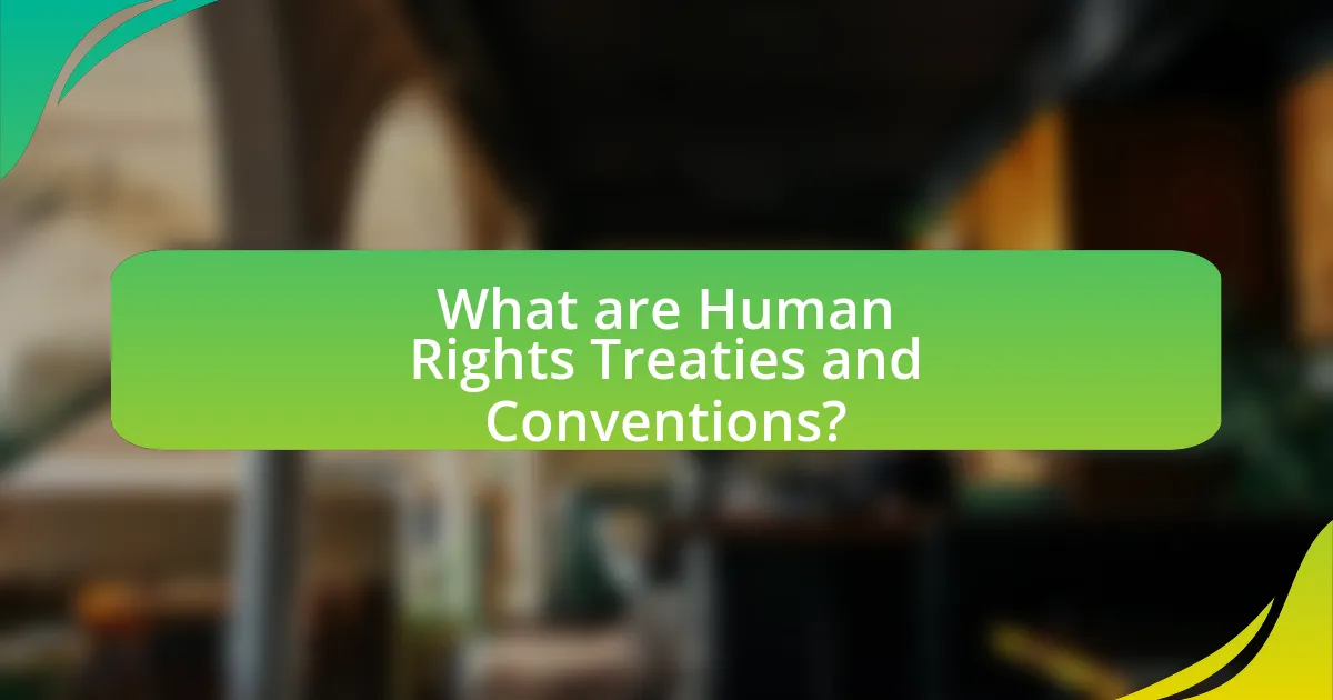 What are Human Rights Treaties and Conventions?