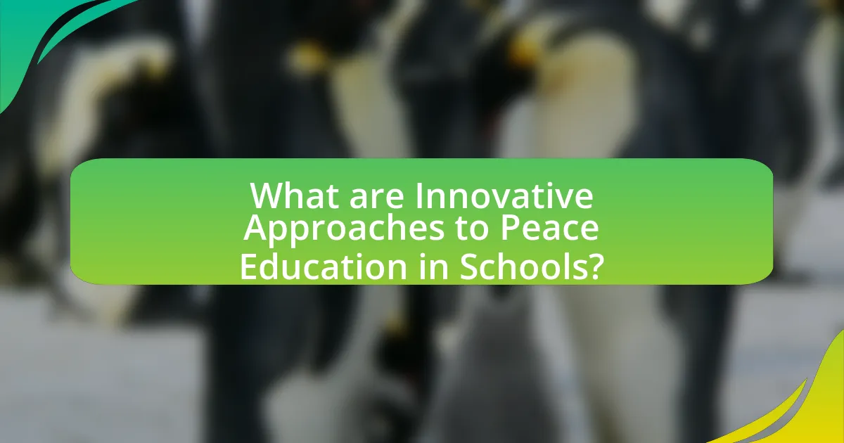 What are Innovative Approaches to Peace Education in Schools?