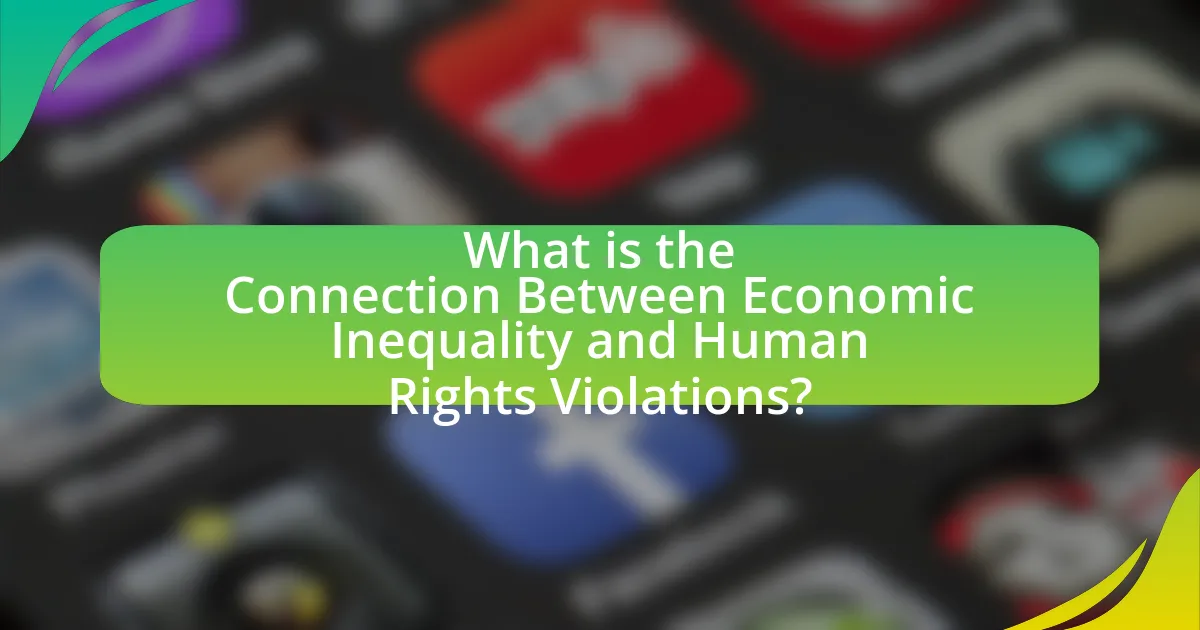 What is the Connection Between Economic Inequality and Human Rights Violations?